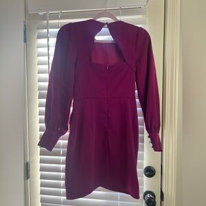 Adelyn Rae Magenta Long Sleeve Dress Never Worn